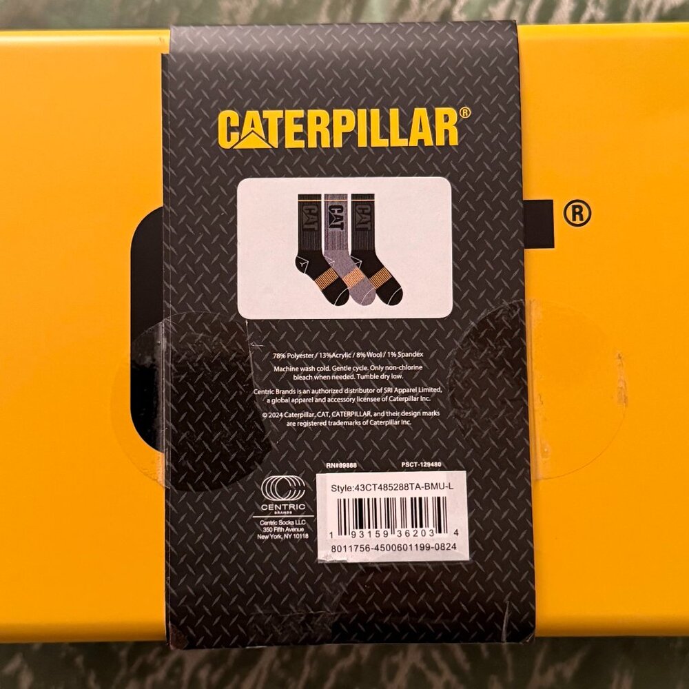 3 pair Caterpillar Sock Gift Set - Free Shipping - Picture 5 of 14